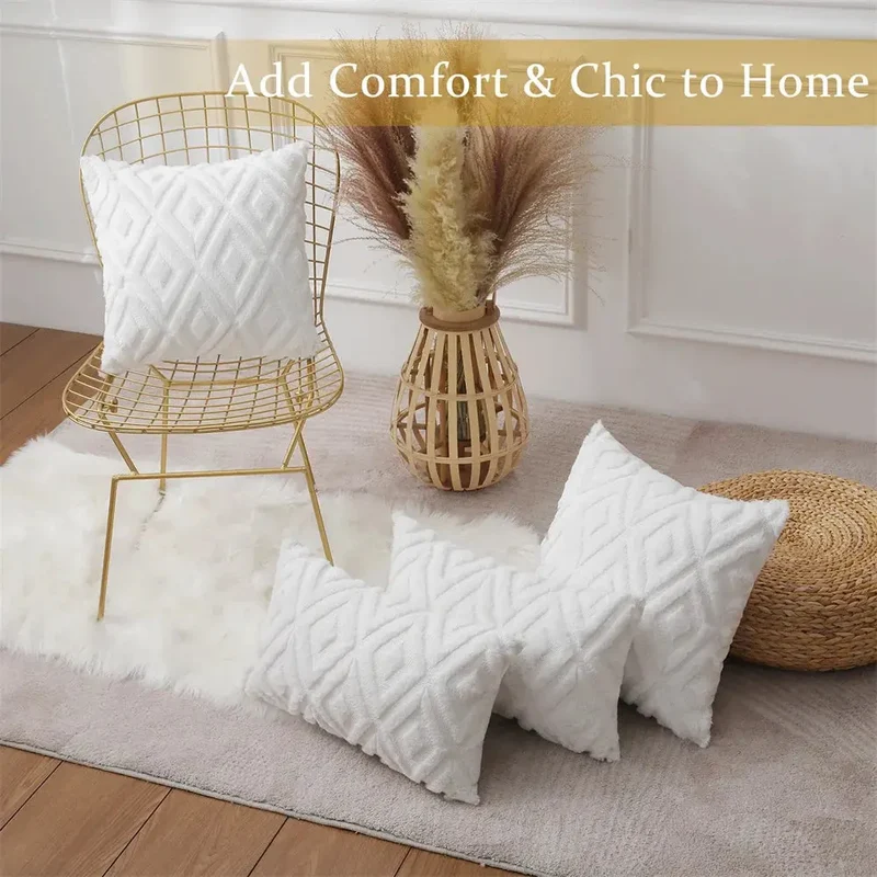 Housse de Coussin Coton Doux OLIVIO