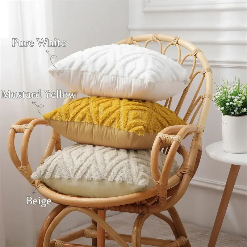 Housse de Coussin Coton Doux OLIVIO