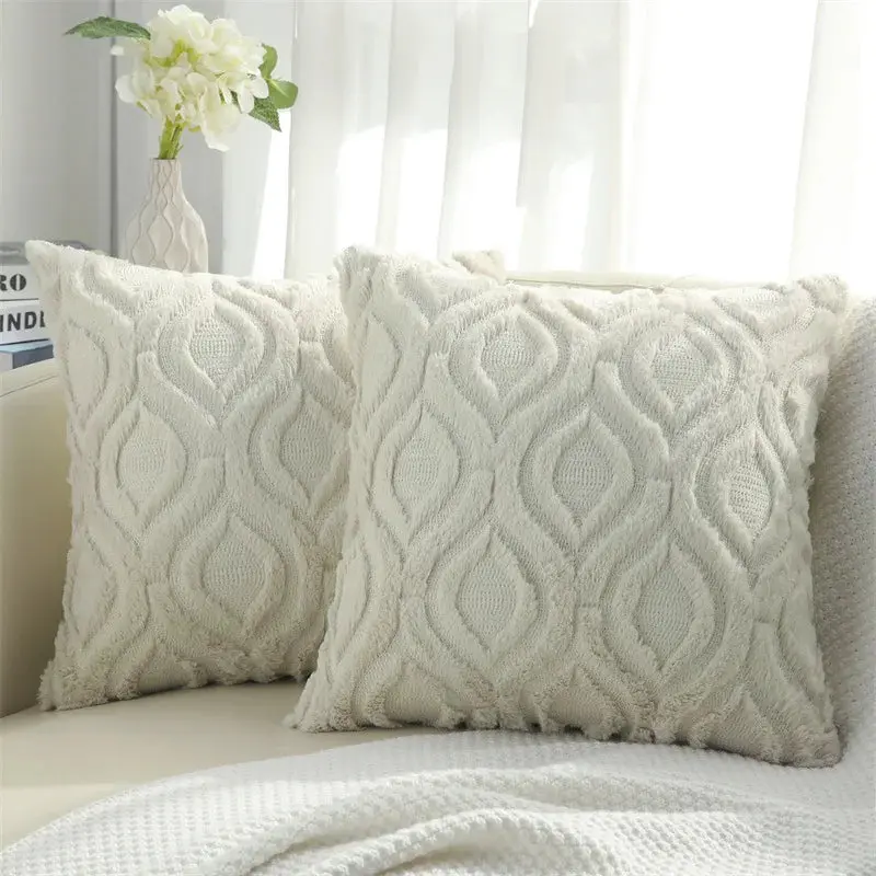 Housse de Coussin Coton Doux OLIVIO