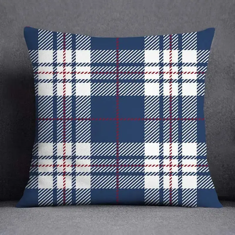 Taie d'Oreiller Géométrique Polyester BLUENO