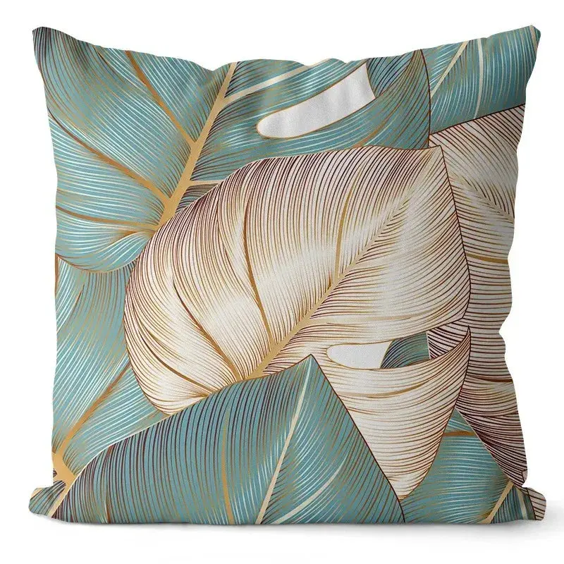Coussin Ginkgo Géométrique POLYZEN