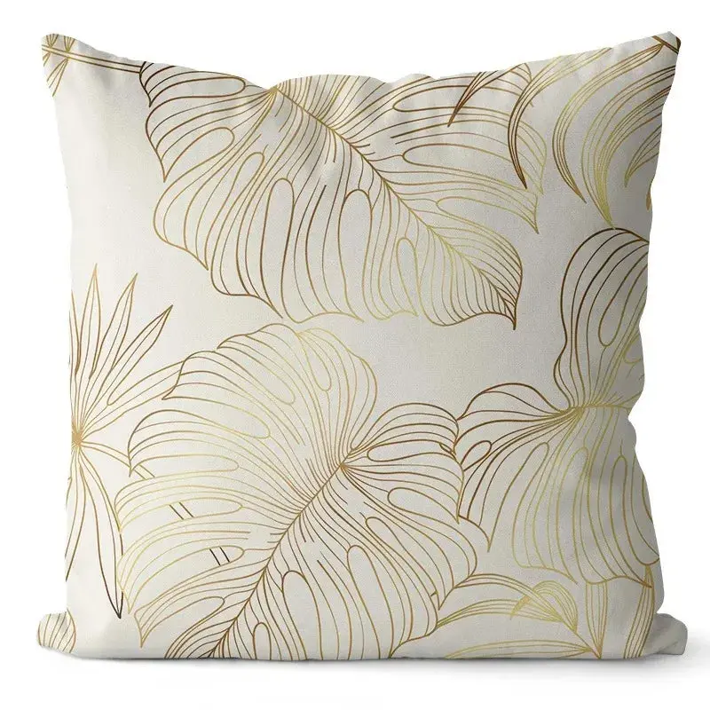 Coussin Ginkgo Géométrique POLYZEN