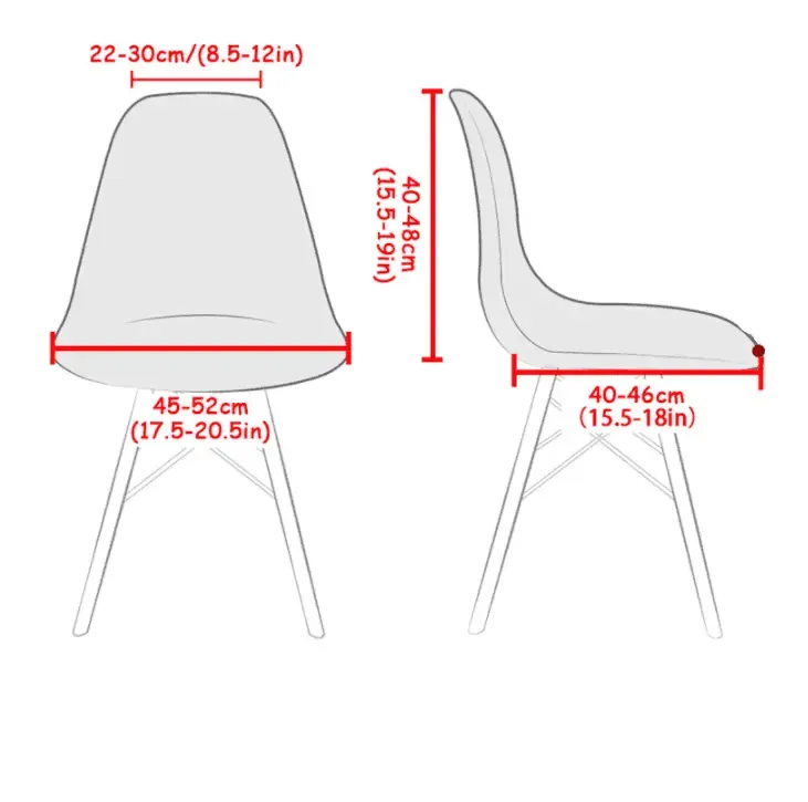 Housse de Chaise Scandinave Reptans