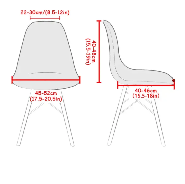 Housse de Chaise Scandinave Dioica