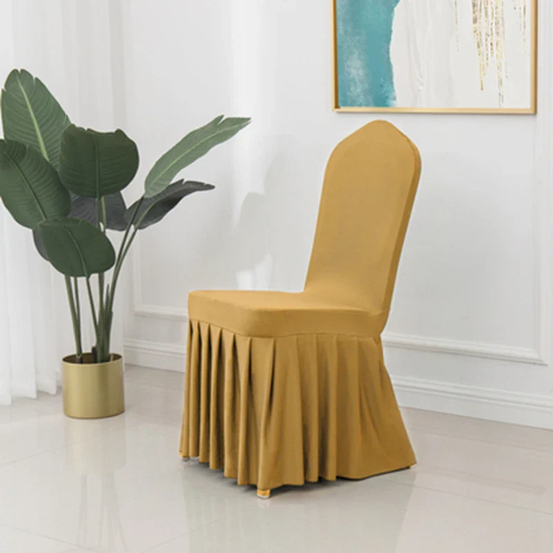 Lot de 100 Housses de Chaise de Mariage Dorée