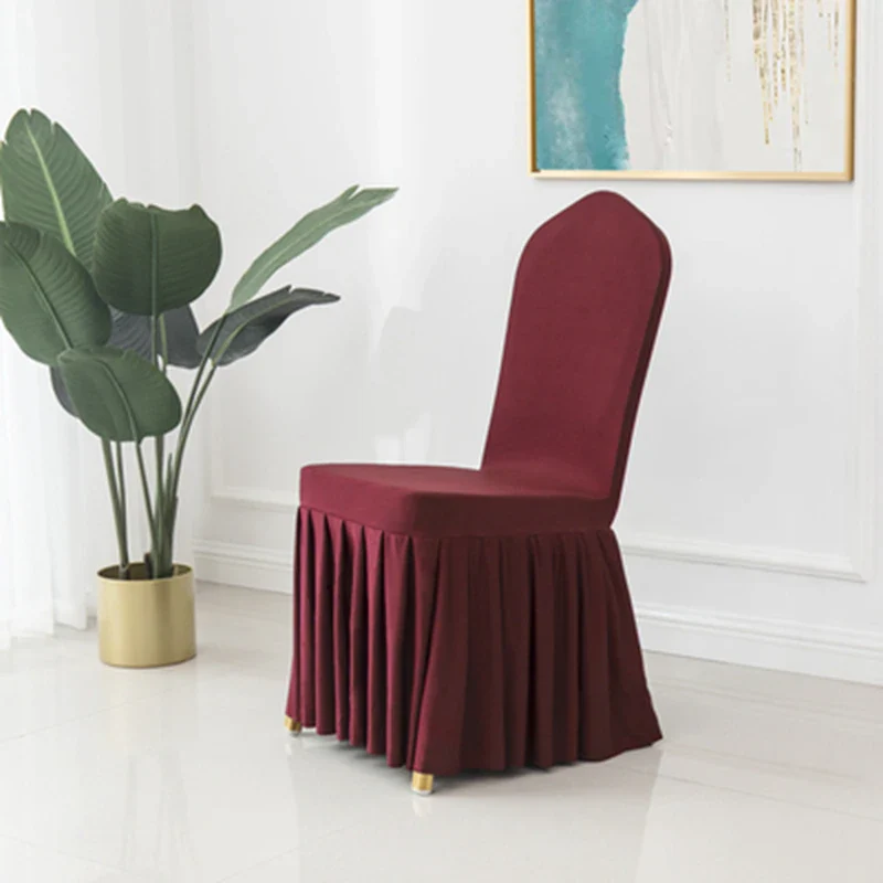 Lot de 100 Housses de Chaise Mariage Bordeaux