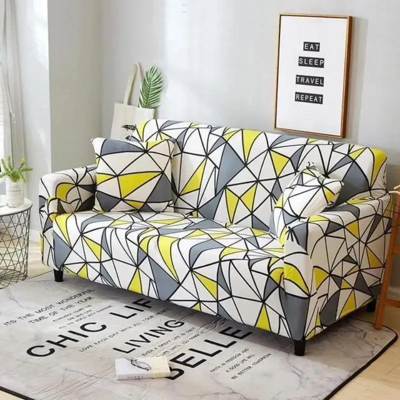 Motif Disignmobon - Housse de Canapé Extensible