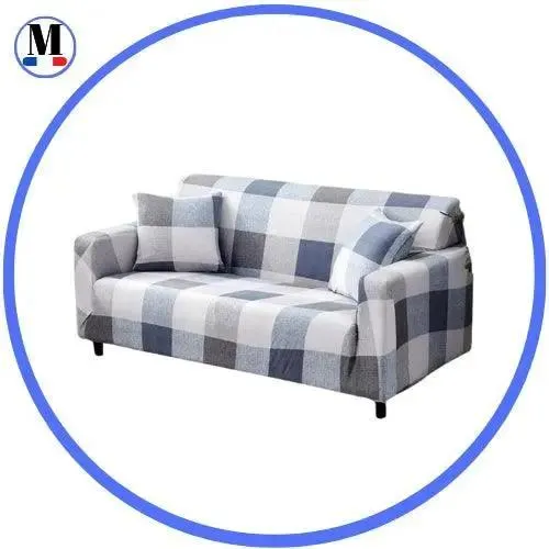 Motif Damier - Housse de Canapé Extensible