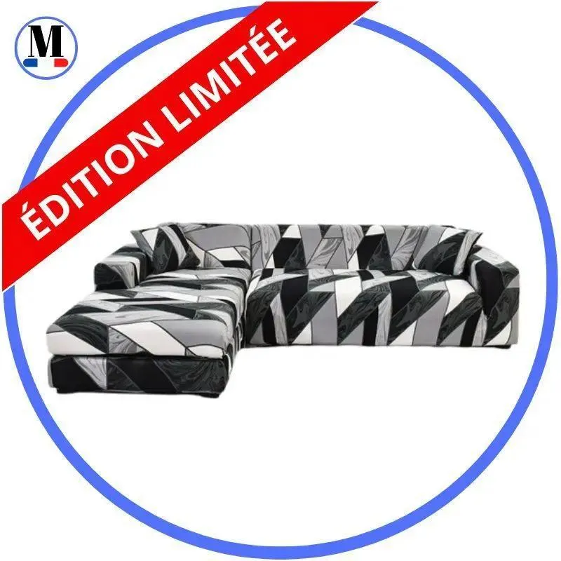 Motif Ruber - Housse de Canapé d’Angle Extensible