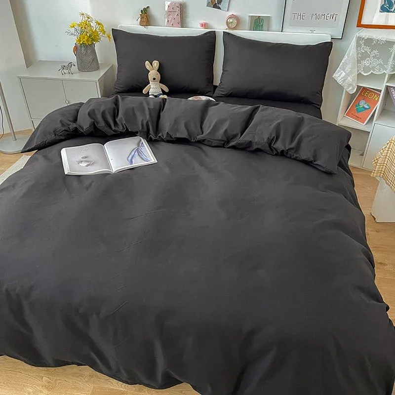 Noir - Housse de couette de qualité supérieure