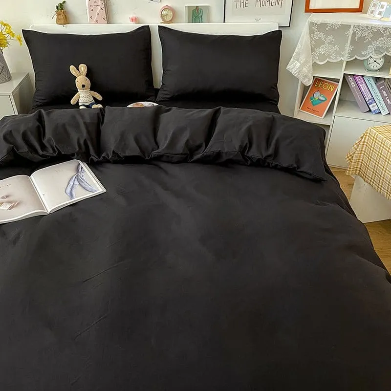 Noir - Housse de couette de qualité supérieure