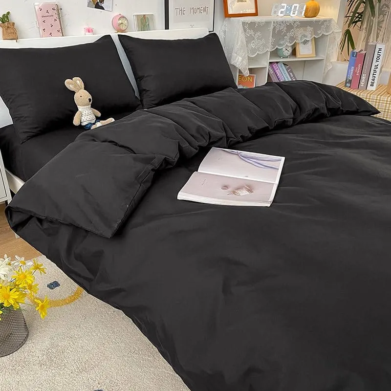 Noir - Housse de couette de qualité supérieure