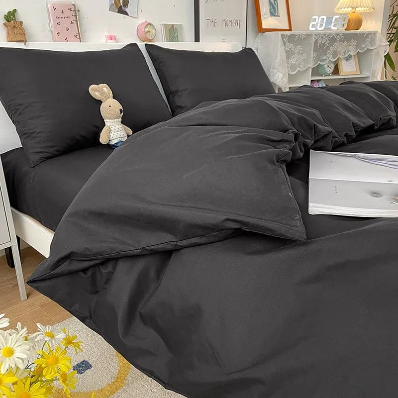 Noir - Housse de couette de qualité supérieure