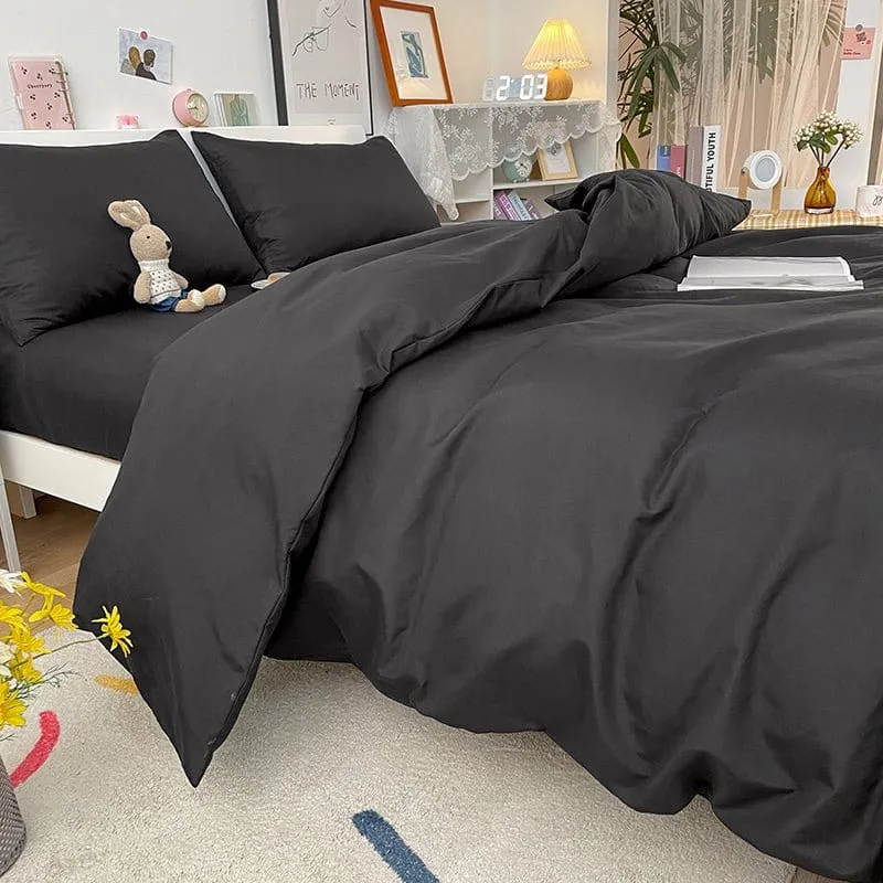 Noir - Housse de couette de qualité supérieure