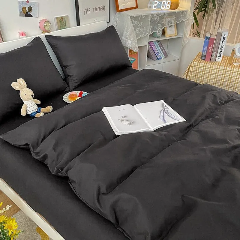 Noir - Housse de couette de qualité supérieure