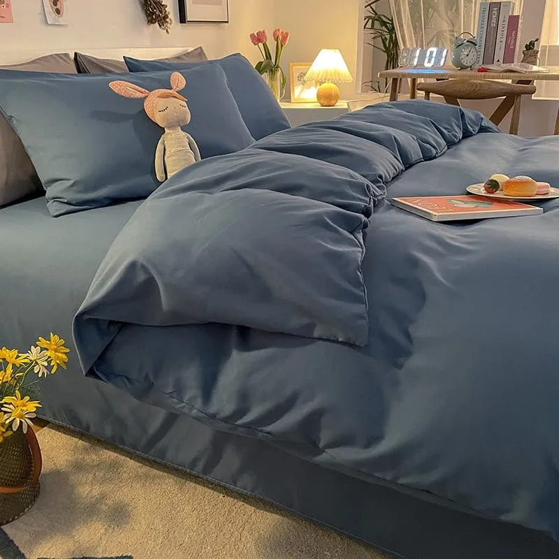 Bleu turquin - Housse de couette de qualité supérieure