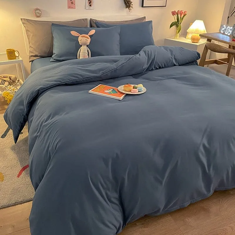 Bleu turquin - Housse de couette de qualité supérieure