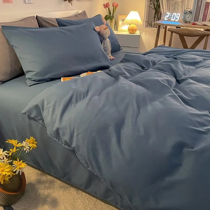 Bleu turquin - Housse de couette de qualité supérieure