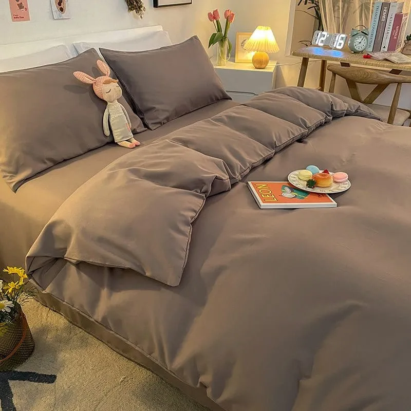 Gris - Housse de couette de qualité supérieure