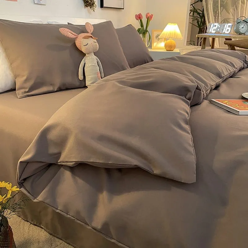 Gris - Housse de couette de qualité supérieure