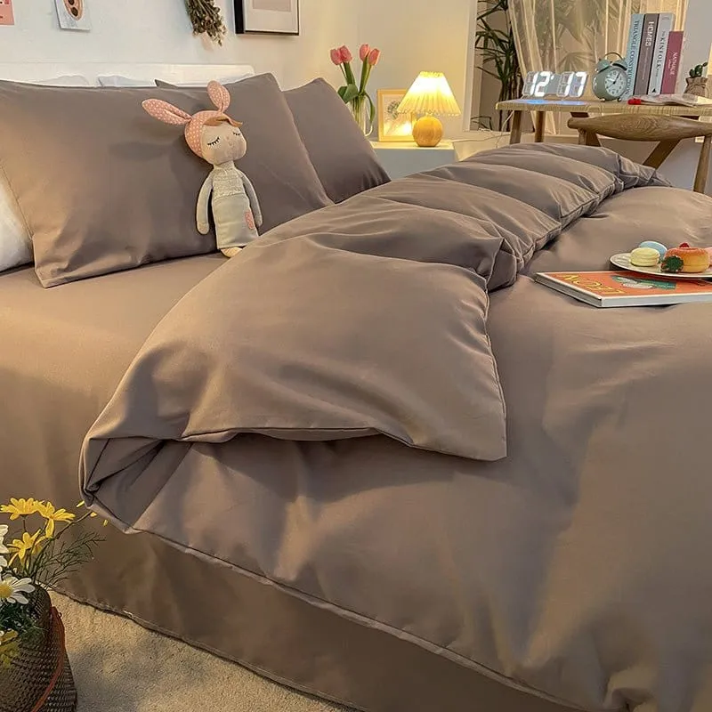 Gris - Housse de couette de qualité supérieure