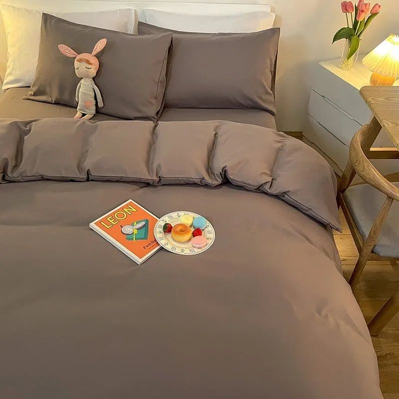 Gris - Housse de couette de qualité supérieure