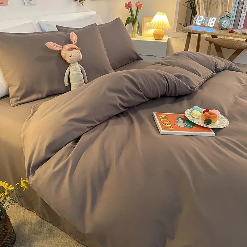 Gris - Housse de couette de qualité supérieure