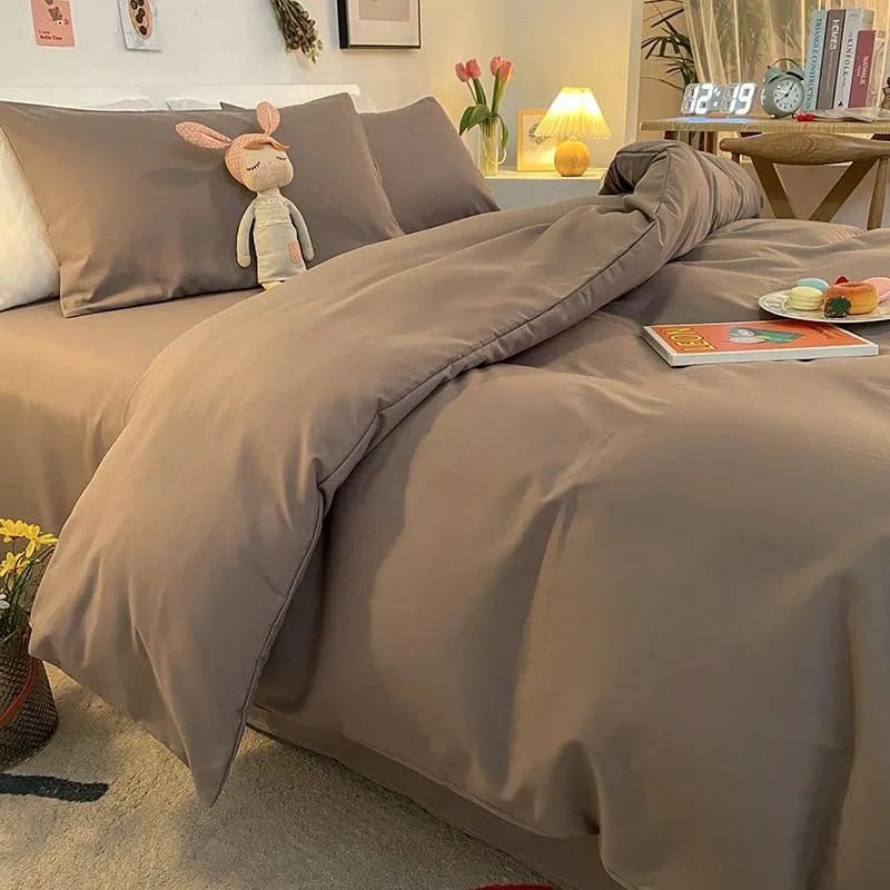 Gris - Housse de couette de qualité supérieure