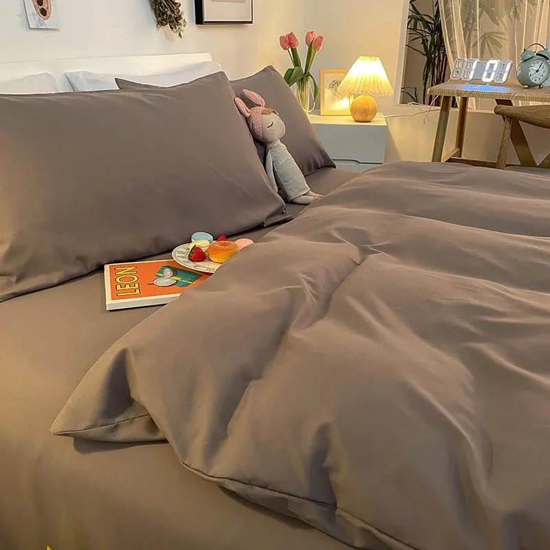 Gris - Housse de couette de qualité supérieure
