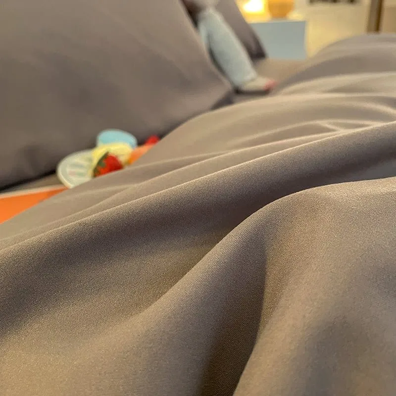 Gris - Housse de couette de qualité supérieure