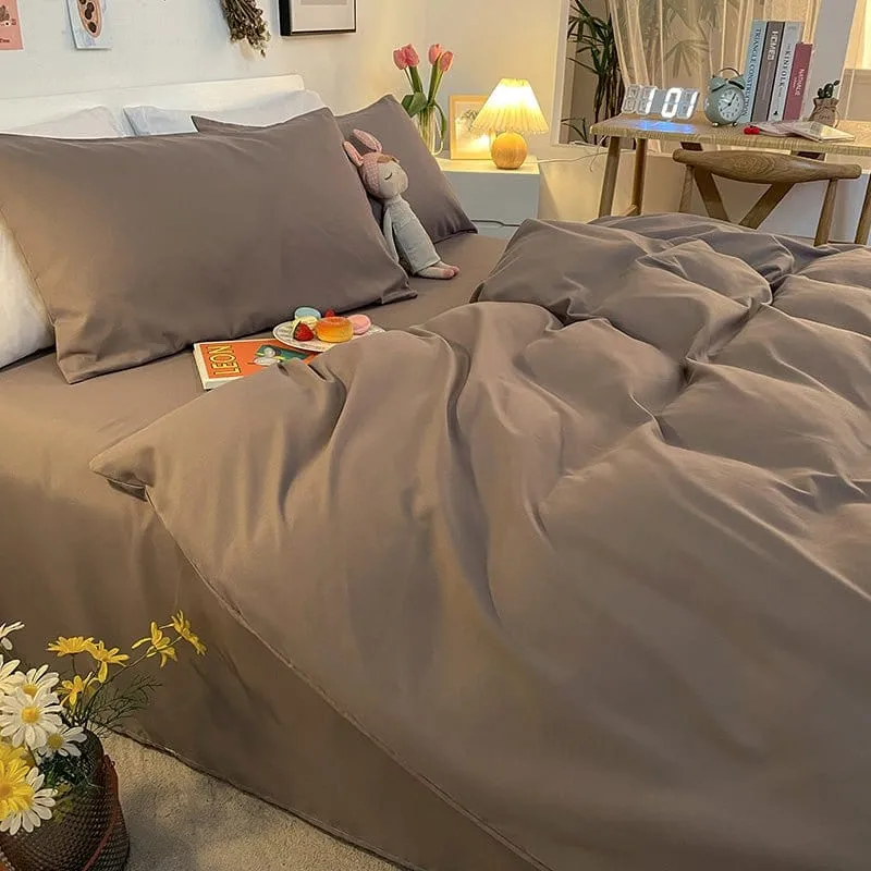 Gris - Housse de couette de qualité supérieure