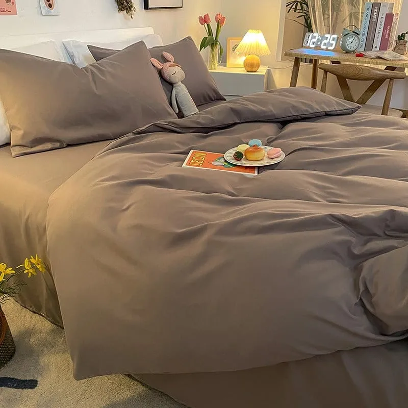 Gris - Housse de couette de qualité supérieure