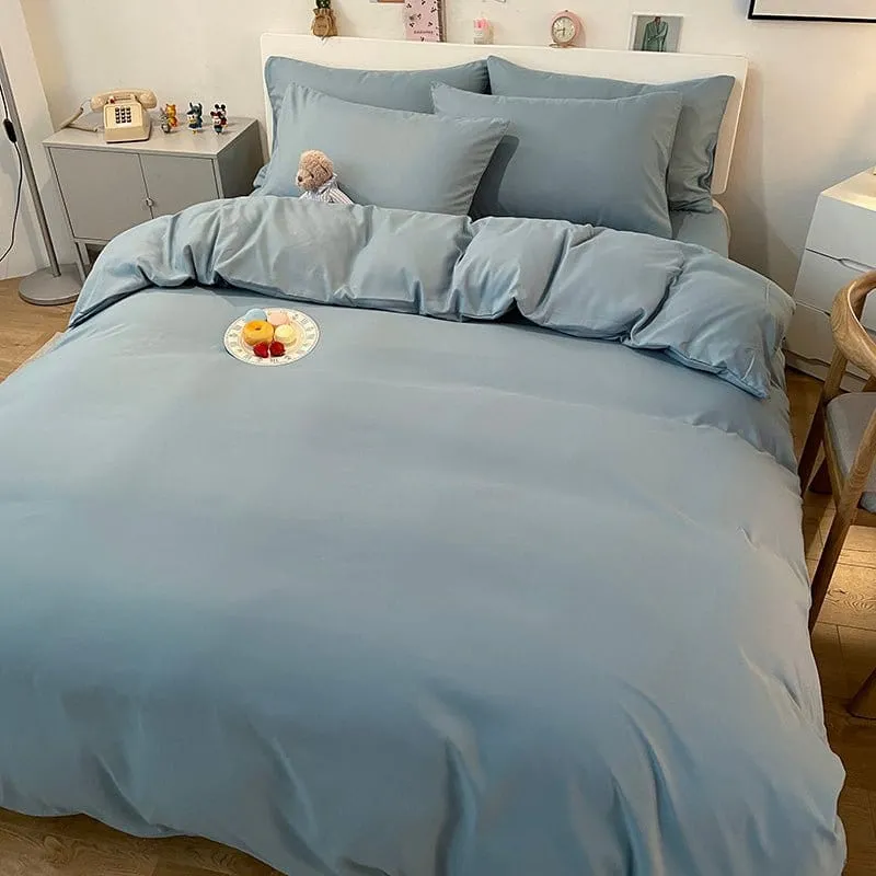 Bleu ciel - Housse de couette de qualité supérieure