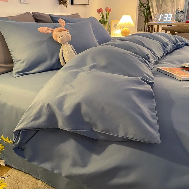 Bleu charrette - Housse de couette de qualité supérieure