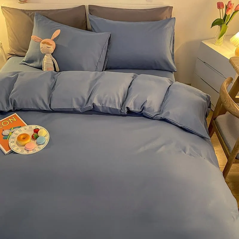 Bleu charrette - Housse de couette de qualité supérieure