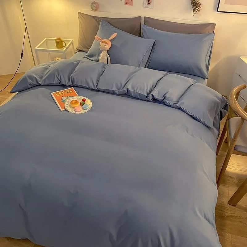 Bleu charrette - Housse de couette de qualité supérieure
