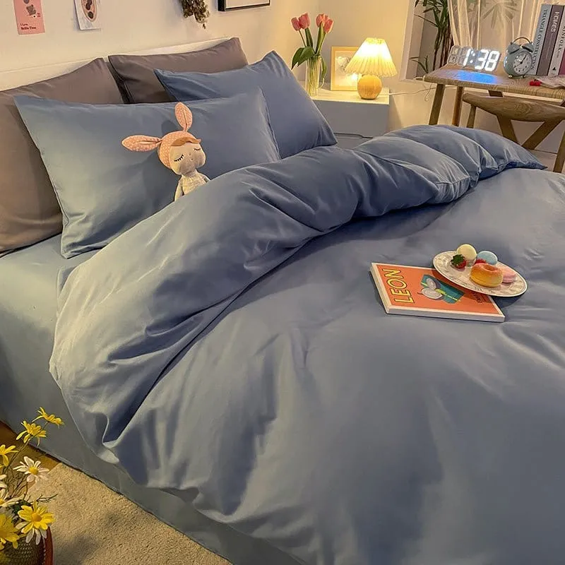 Bleu charrette - Housse de couette de qualité supérieure
