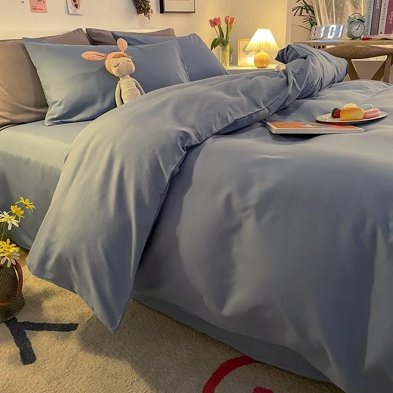 Bleu charrette - Housse de couette de qualité supérieure