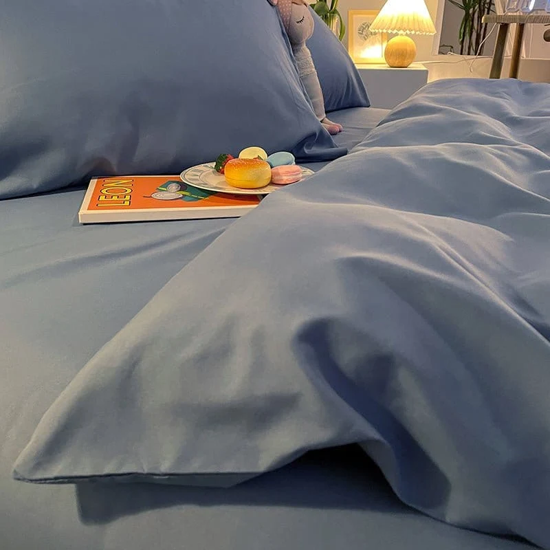 Bleu charrette - Housse de couette de qualité supérieure