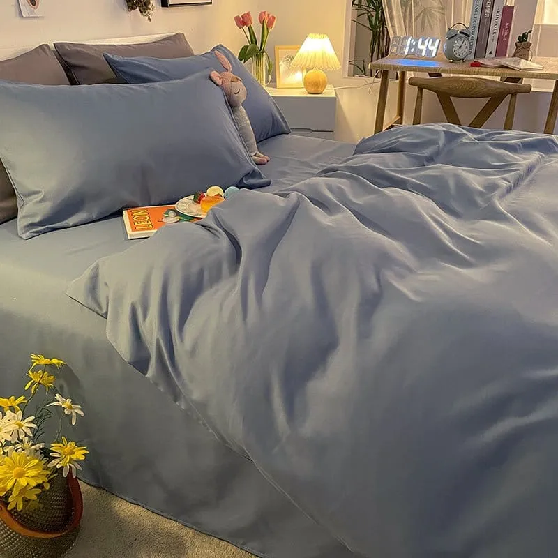 Bleu charrette - Housse de couette de qualité supérieure