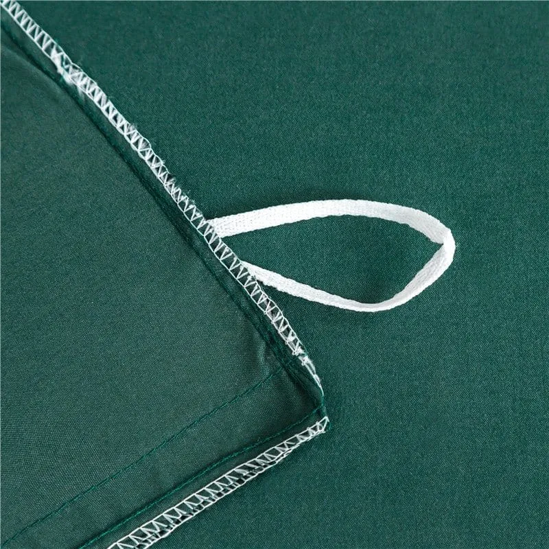 Vert - Drap housse / Housse de couette / 2 taies d'oreiller