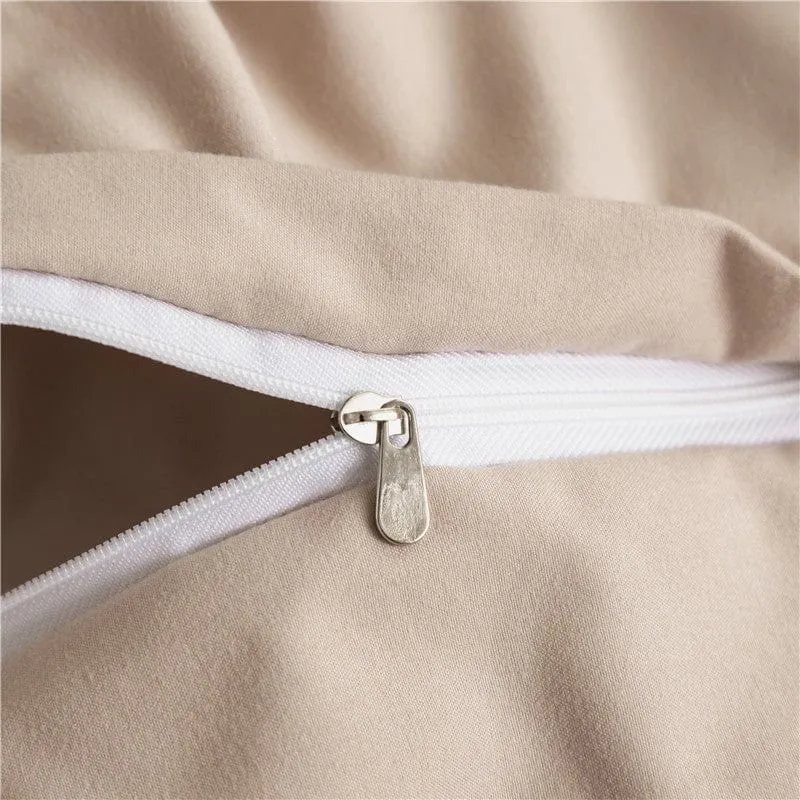 Café - Drap housse / Housse de couette / 2 taies d'oreiller