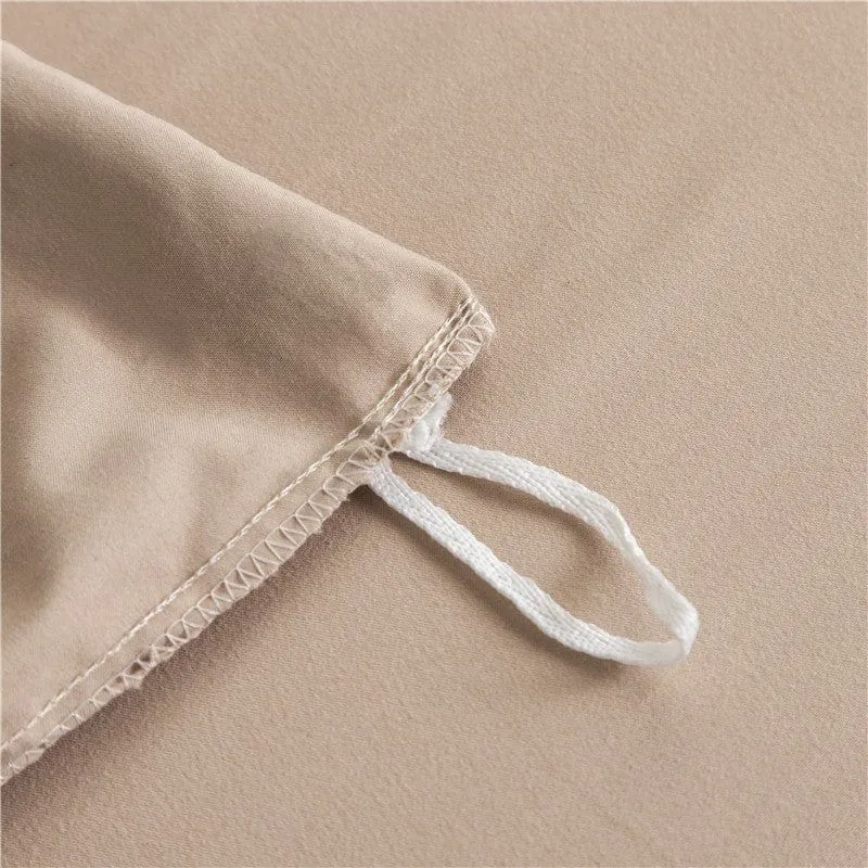 Café - Drap housse / Housse de couette / 2 taies d'oreiller
