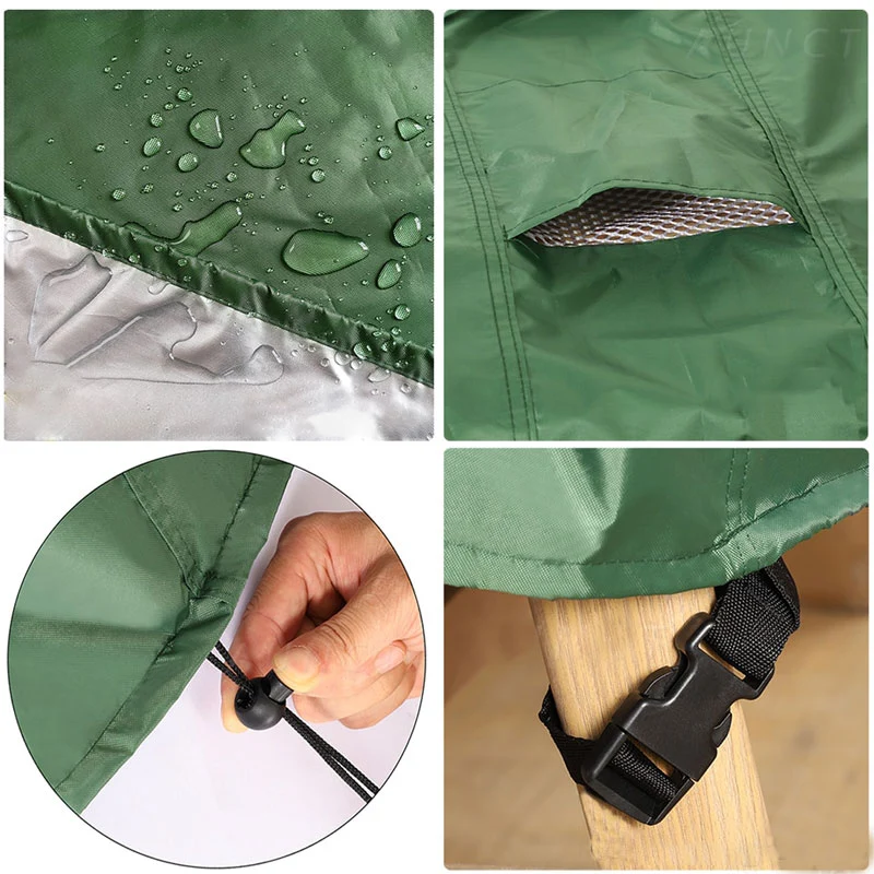 Bâche Protection Salon de Jardin Verte