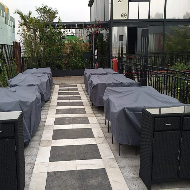 Housse De Salon de Jardin Noire