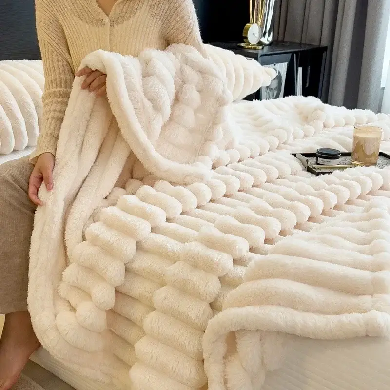 Couverture Polaire Blanc
