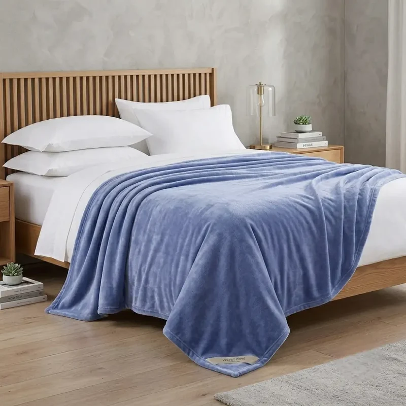 Couverture Chauffante Bleu