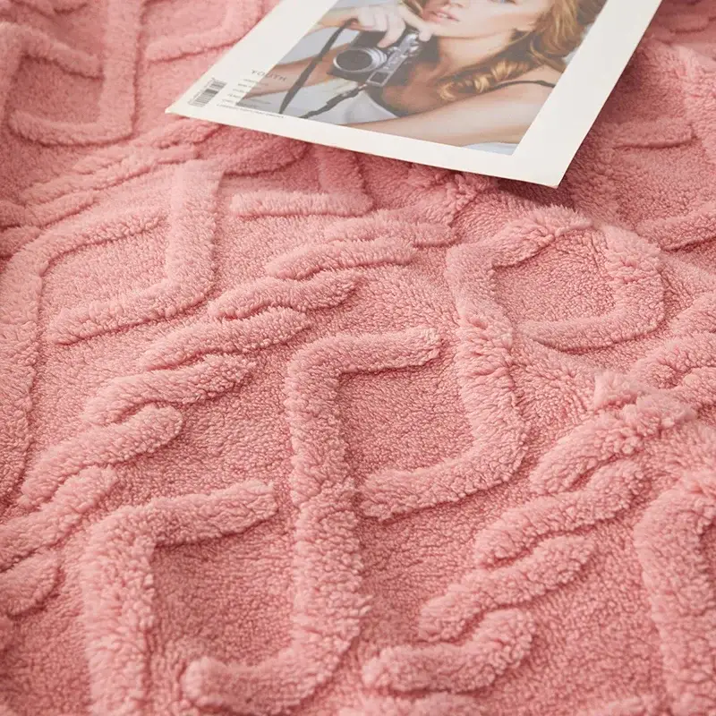 Couverture Polaire Rose Pale