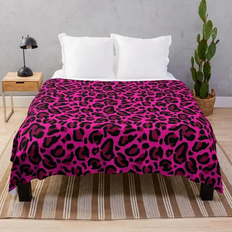 Couverture Leopard Rose