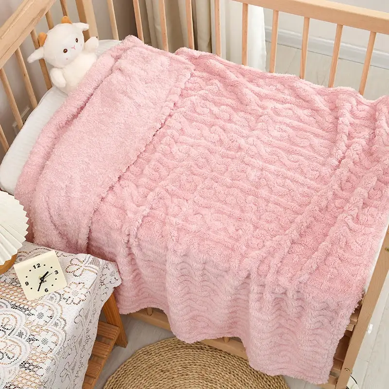 Couverture Bebe Rose Poudré